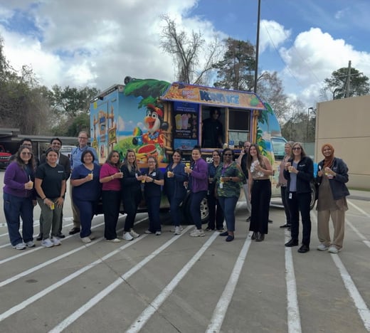 LSFHC Staff Enjoying a Treat with Kona Ice