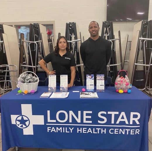 LSFHC Community Health Workers at an event